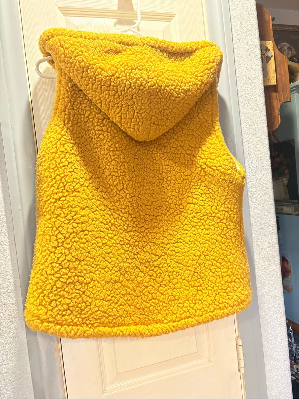Love Tree Cream Sherpa Hooded Vest - Picture 2 of 3